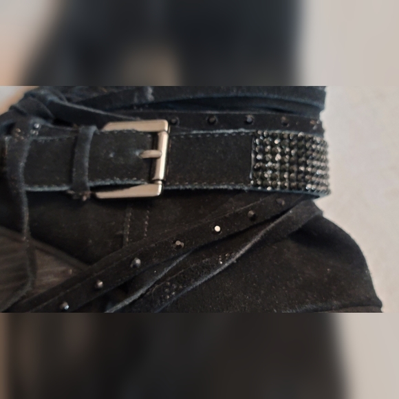 Leather 4" Naughty Monkey Leather High Heel Boots Absolutely Gorgeous!! 😍 Sz 8 - Picture 8 of 10